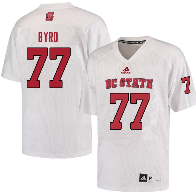 Men #77 Dennis Byrd NC State Wolfpack College Football Jerseys Sale-Red